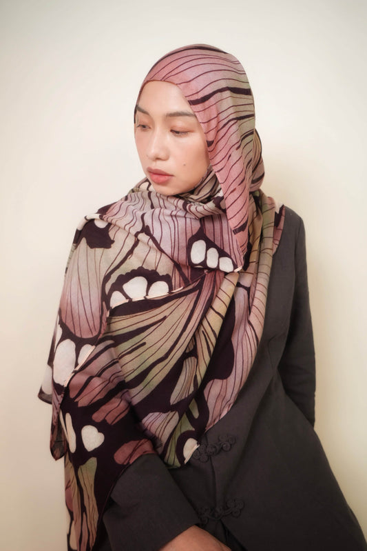 Mermaid Glaze Yara Modal Shawl