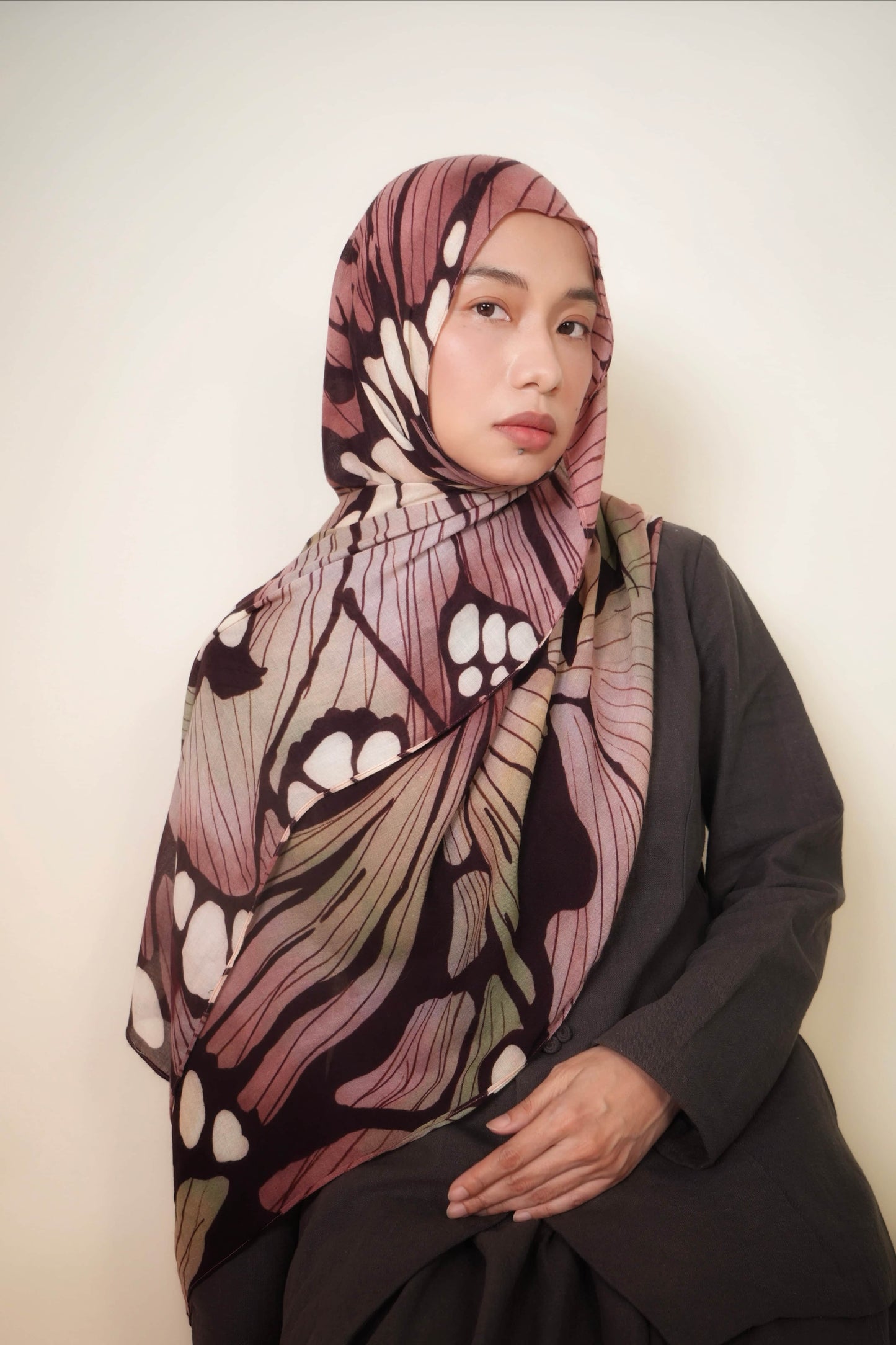 Mermaid Glaze Yara Modal Shawl