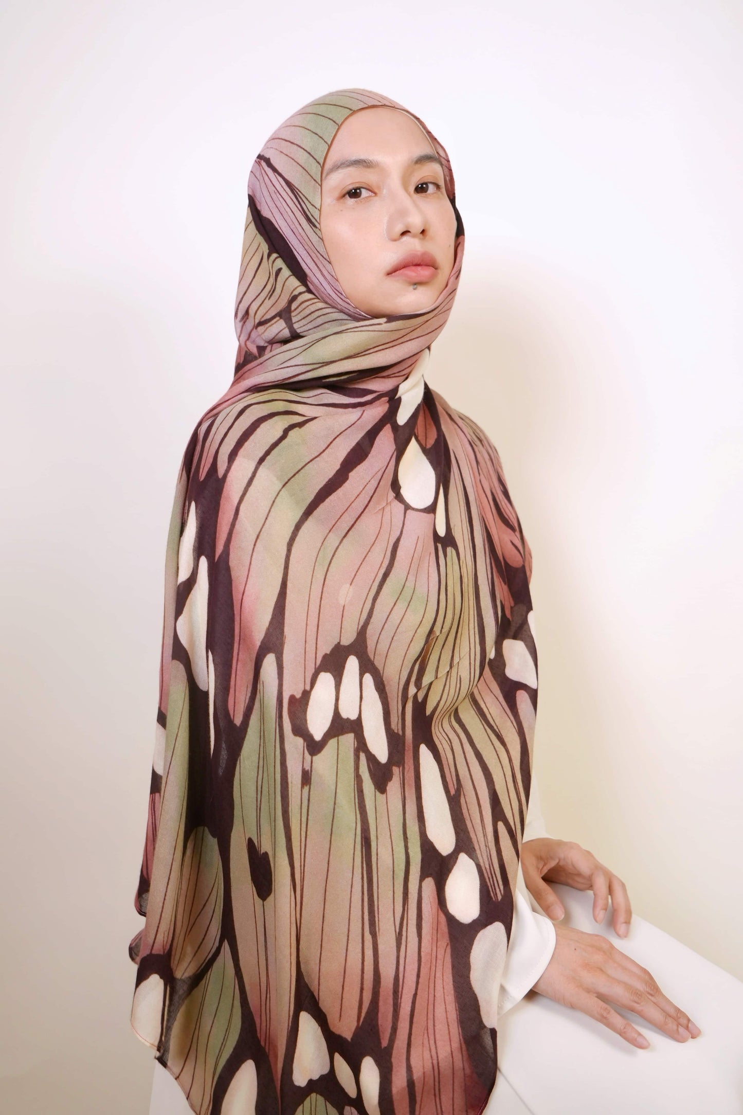 Mermaid Glaze Yara Modal Shawl
