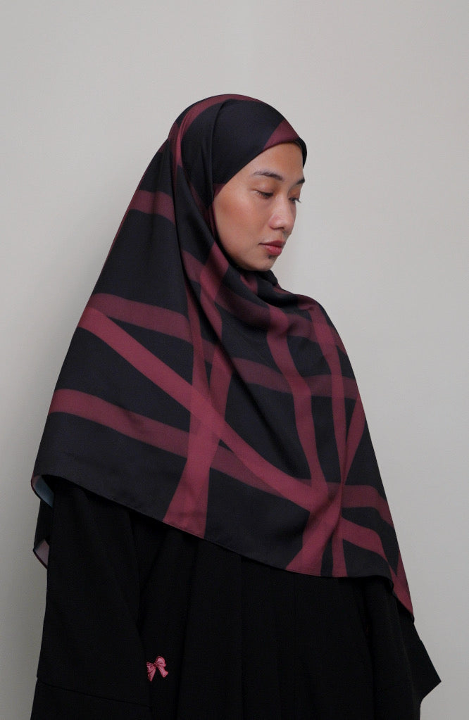 Midnight Blush Square Scarf