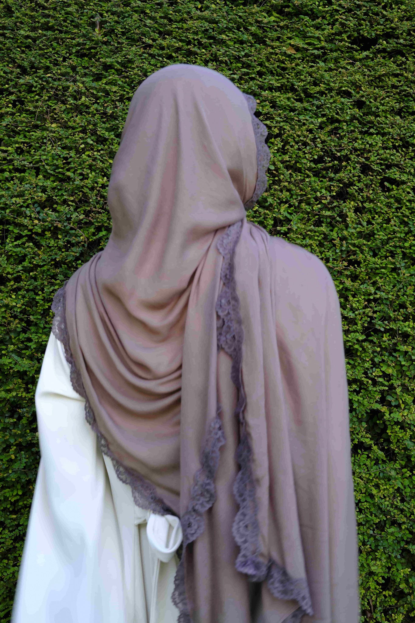 Lace Modal Shawl in Mocha