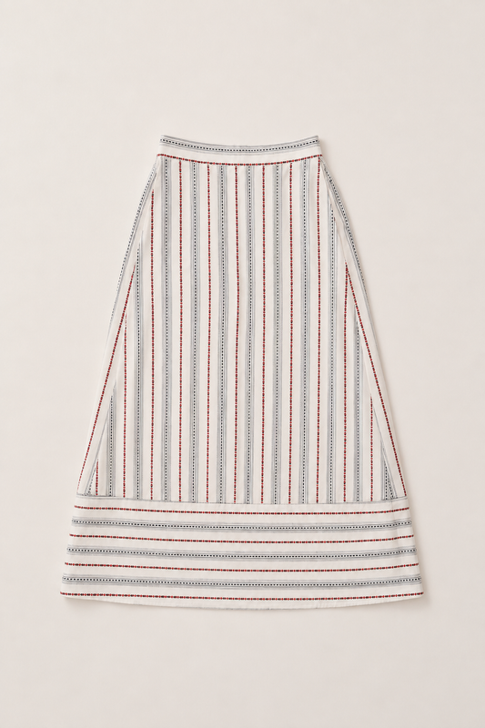 Mosaic Skirt in Apple Soda