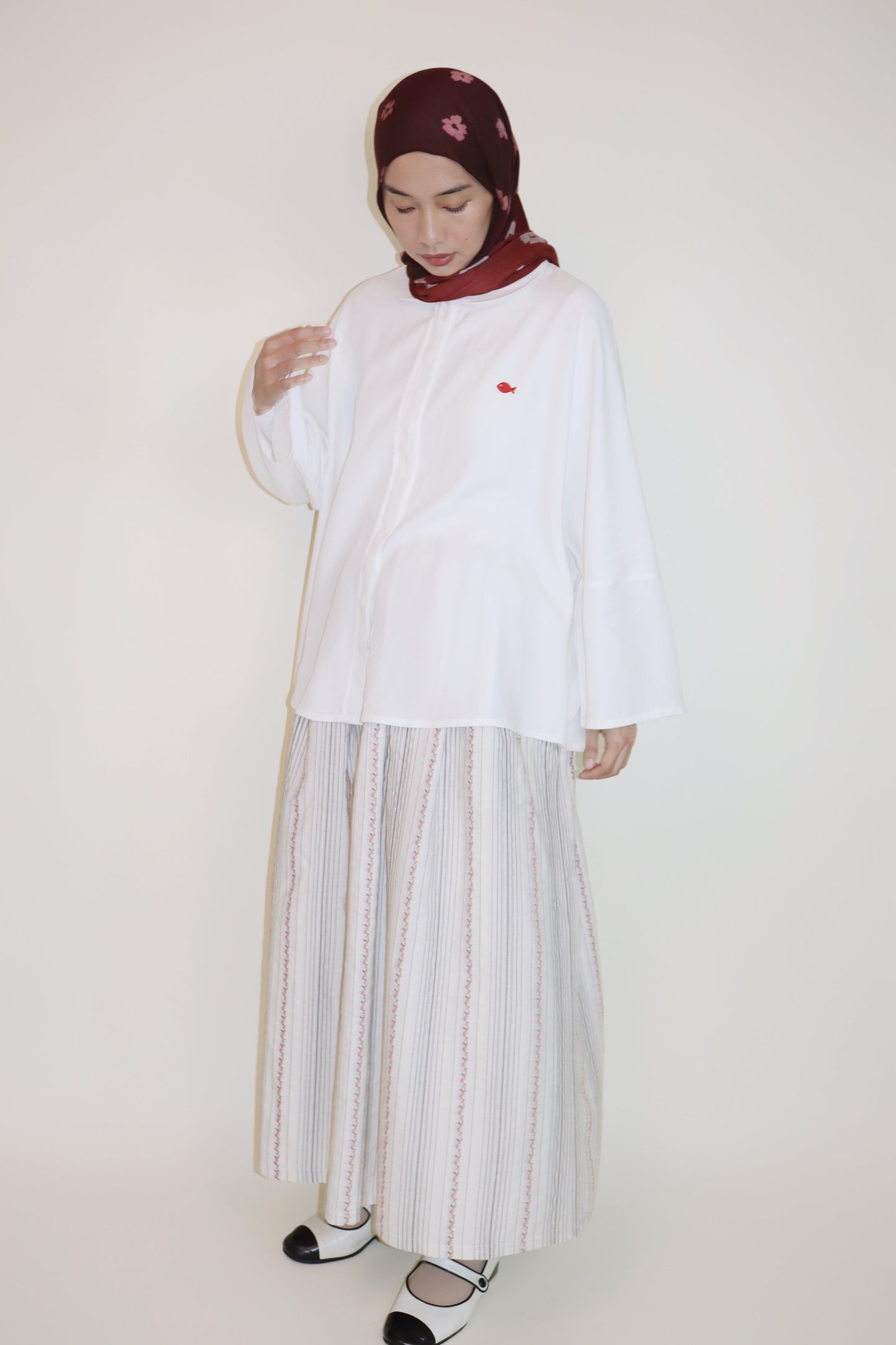 Munge Oversized Shirt in Bright White