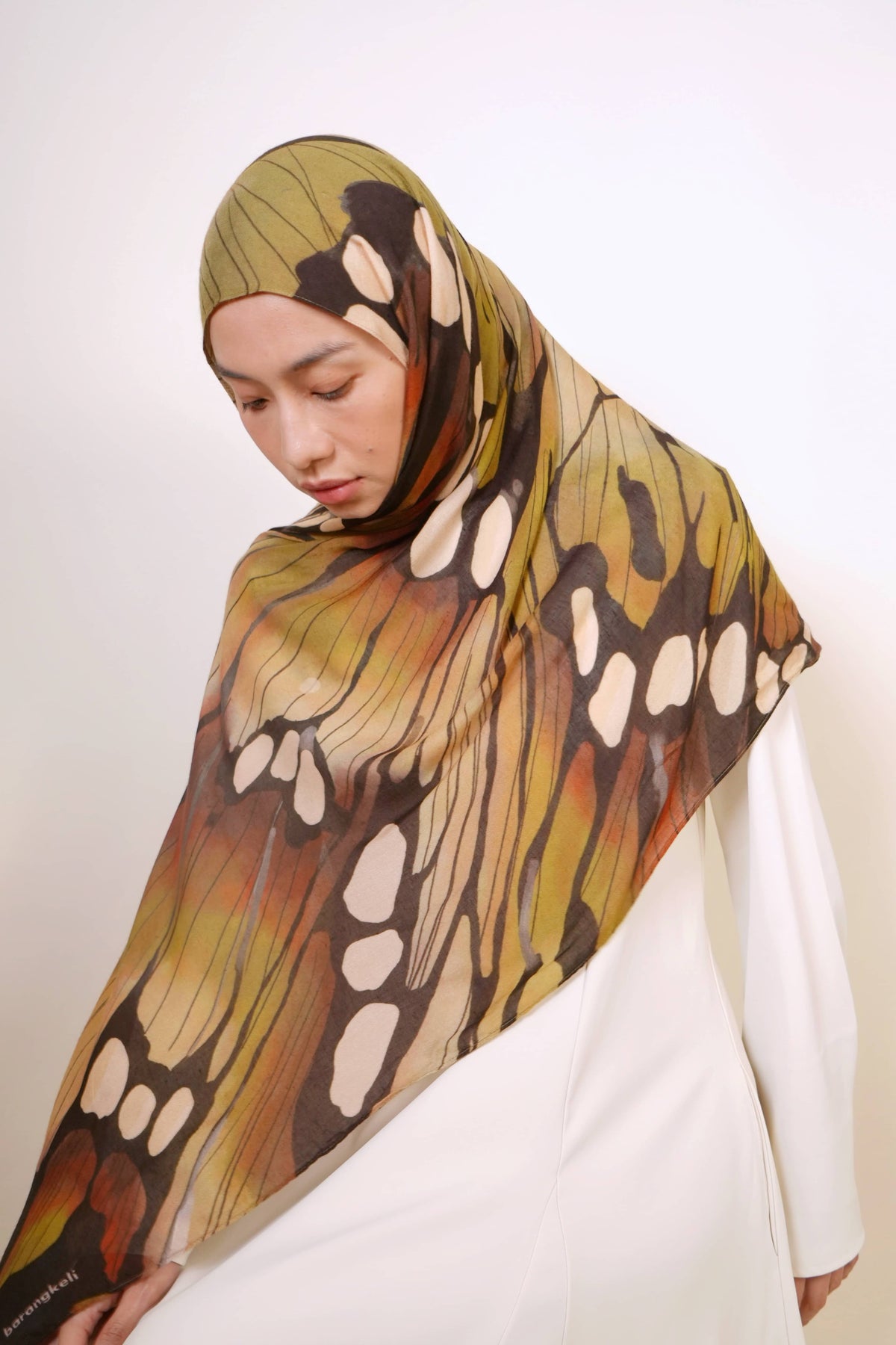 Olive Marmalde Yara Modal Shawl