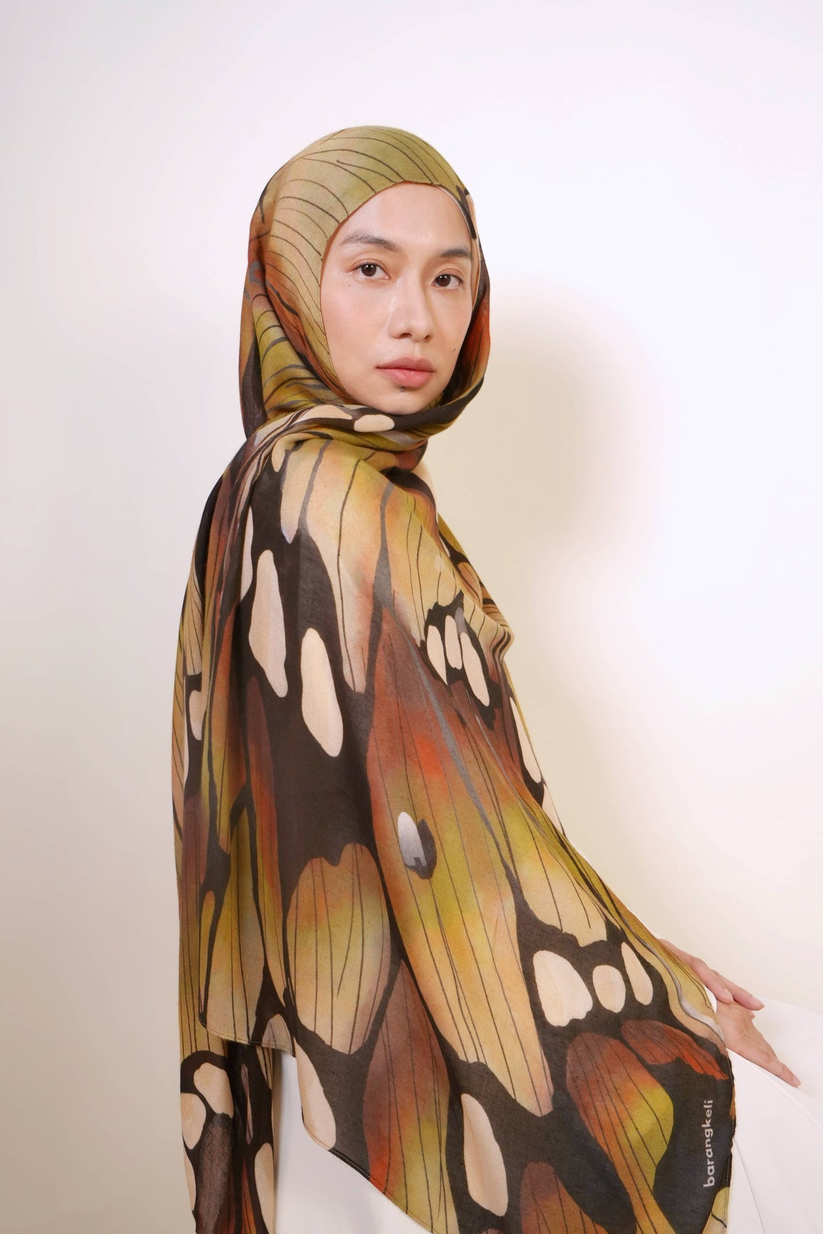 Olive Marmalde Yara Modal Shawl