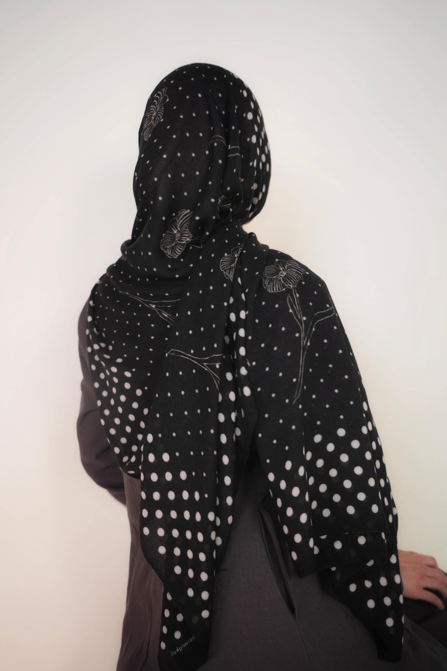Polka Dot Munge Modal in Black