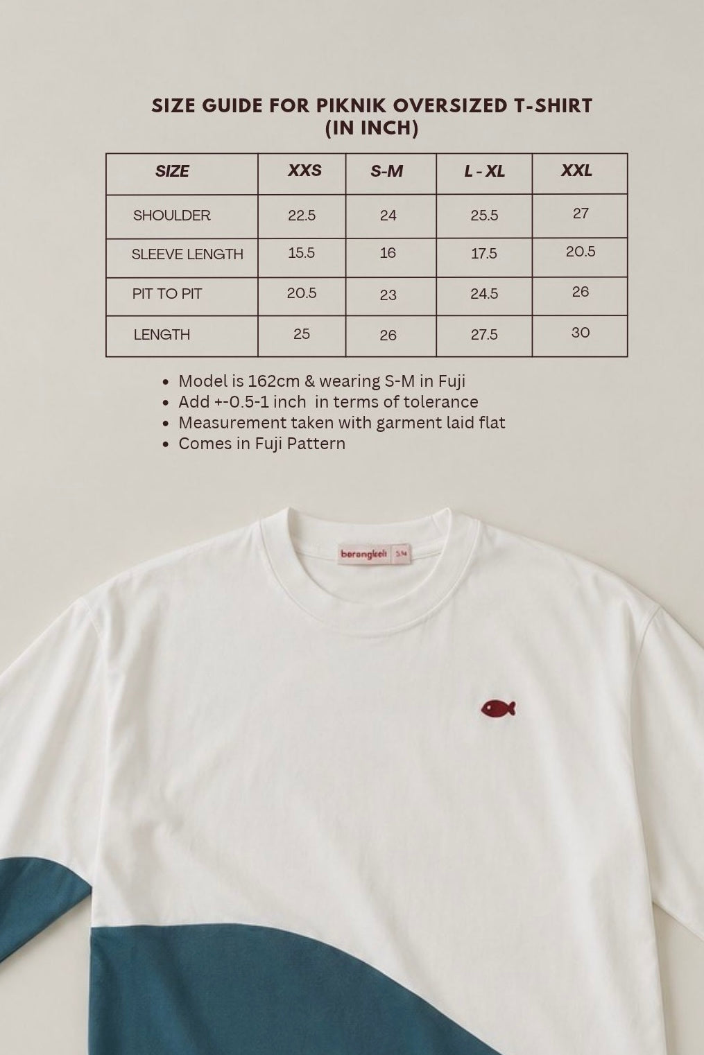 Piknik Oversized T-shirt in Fuji