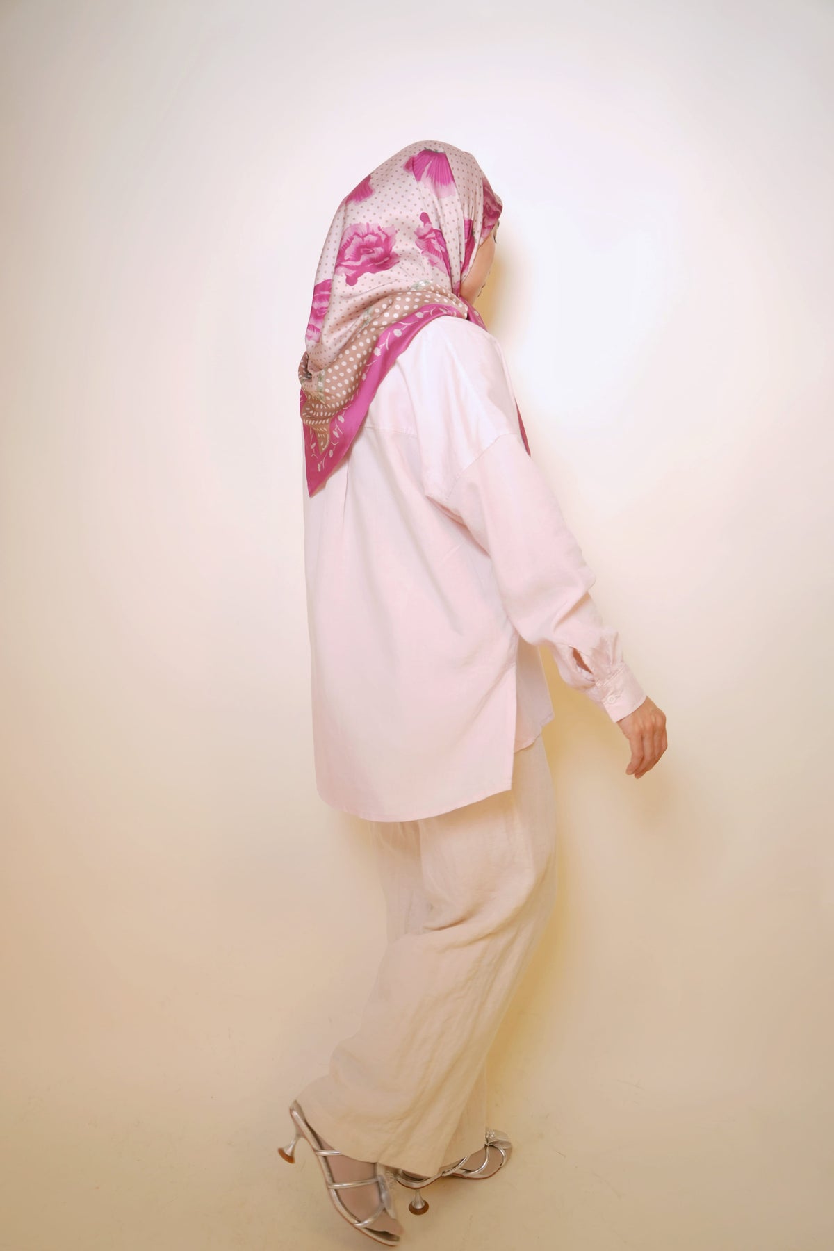 Maruno Oversized Shirt in Sugar Pink