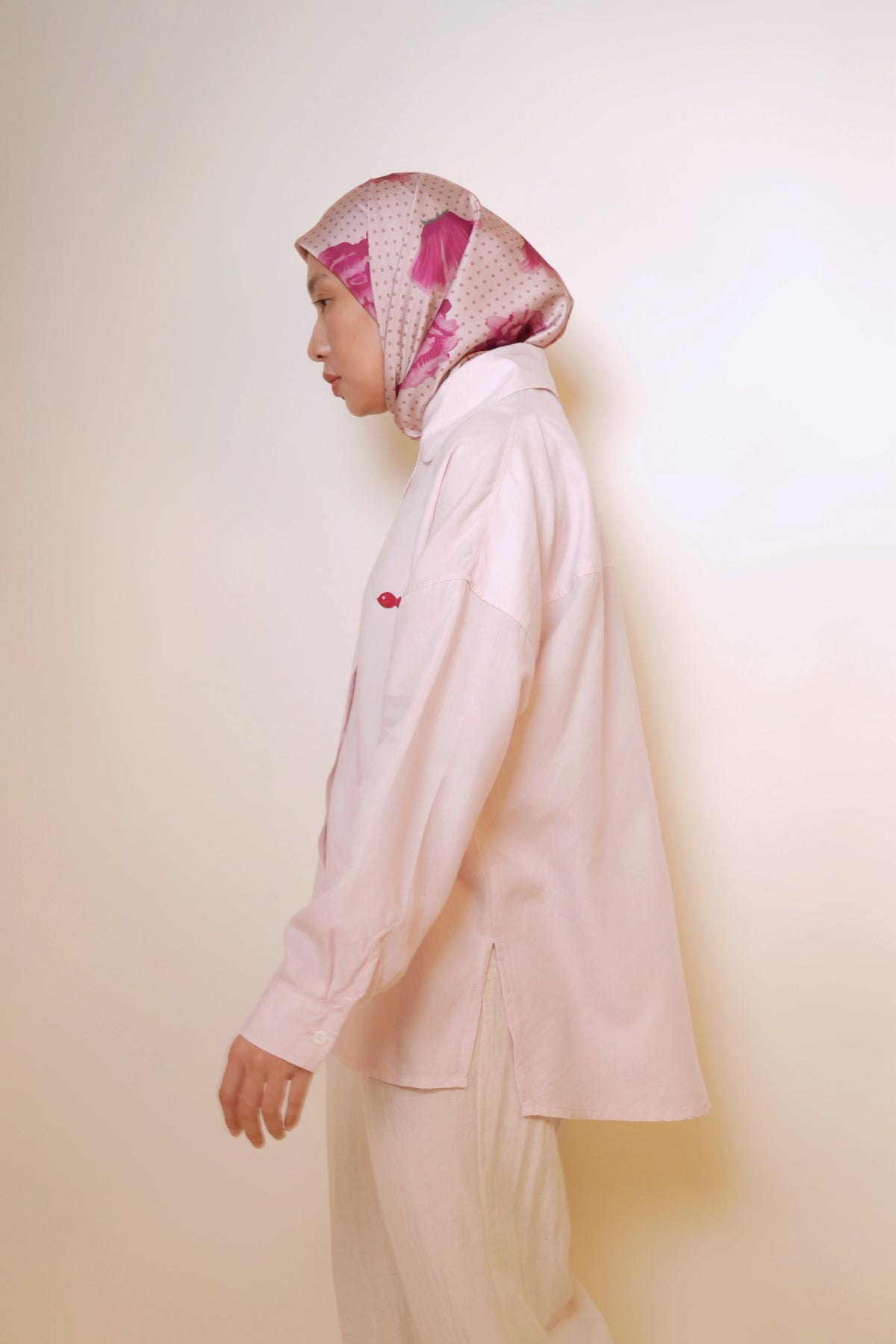 Maruno Oversized Shirt in Sugar Pink