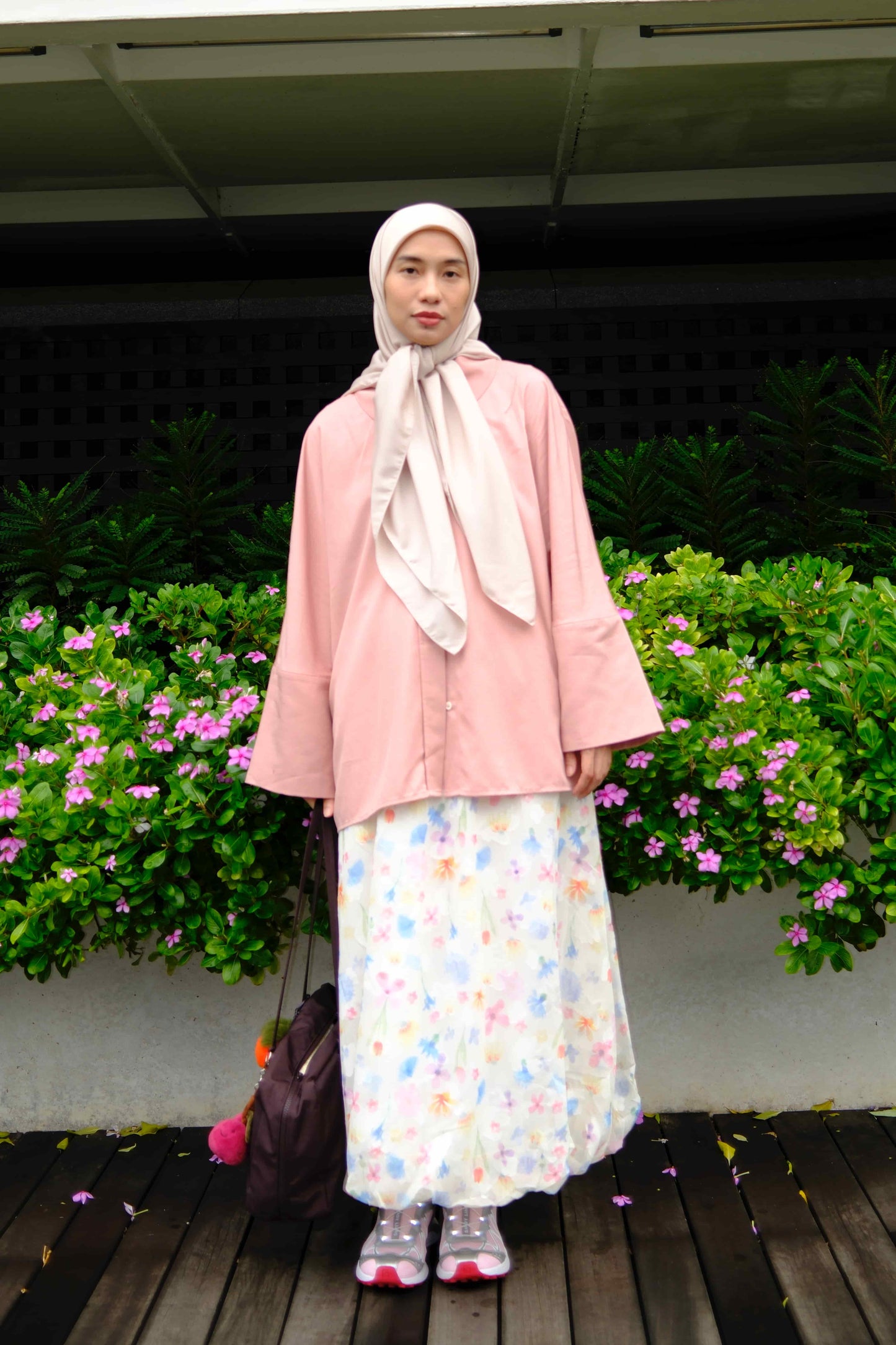 Balloon Printed Skirt in Spring Dream