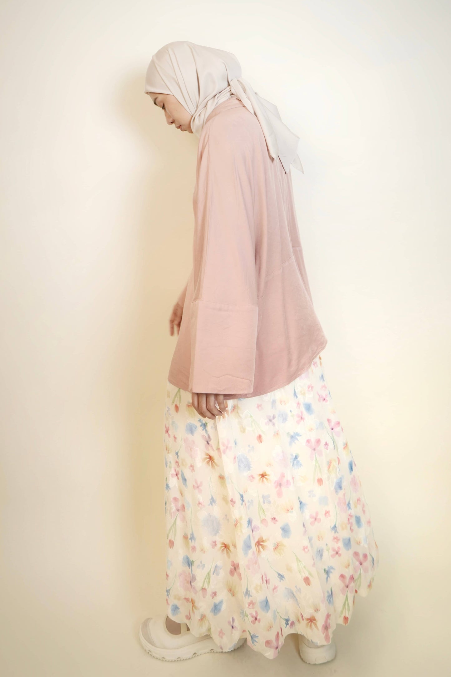 Balloon Printed Skirt in Spring Dream