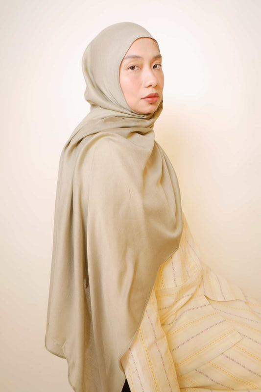 Plain Modal Shawl in Pistachio