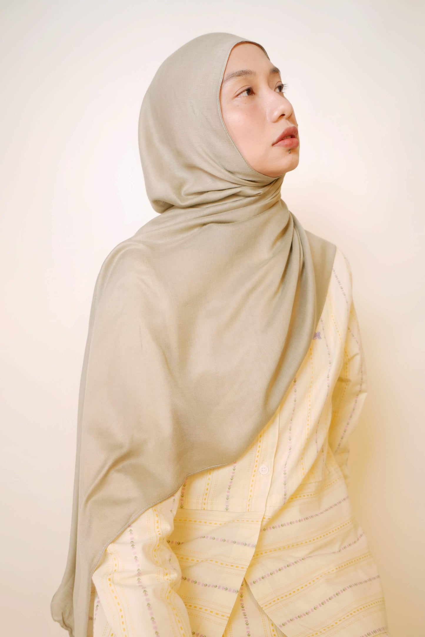 Plain Modal Shawl in Pistachio