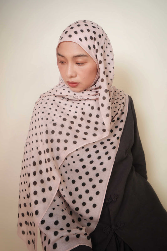 Polka Dot Munge Modal in Porcelain