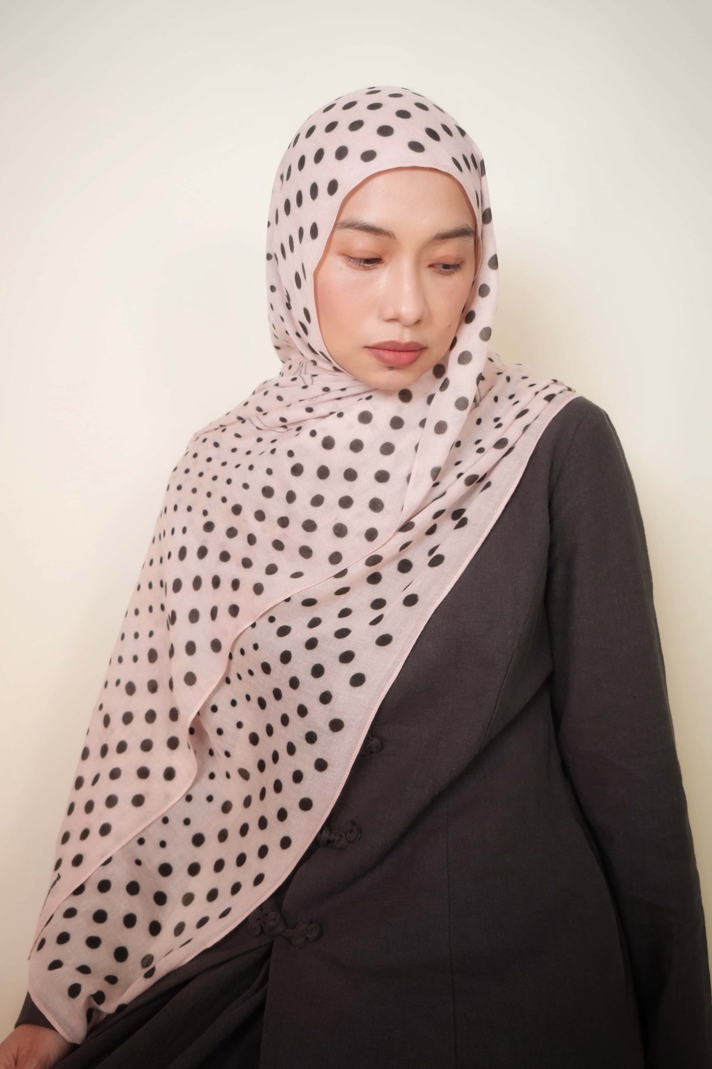 Polka Dot Munge Modal in Porcelain
