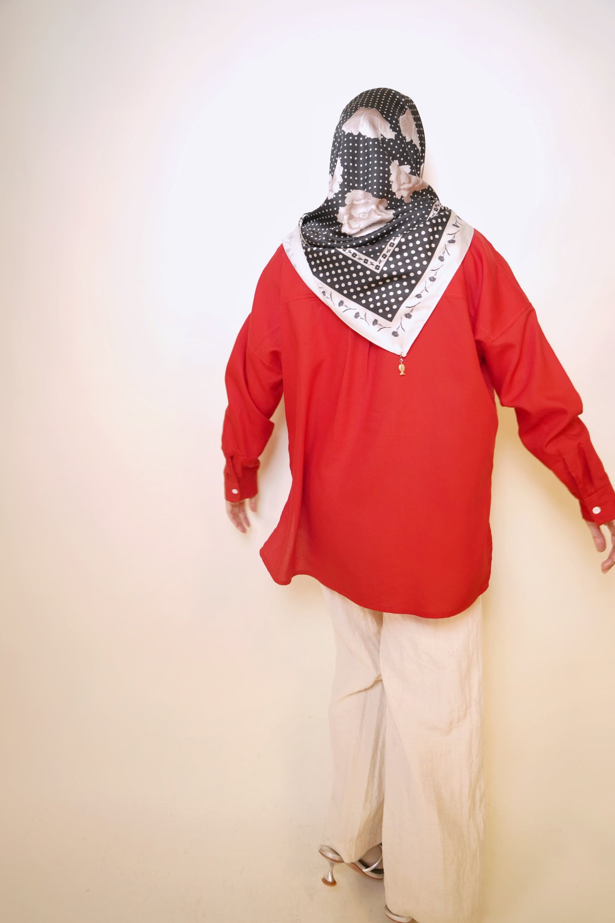 Maruno Oversized Shirt in Apple Red