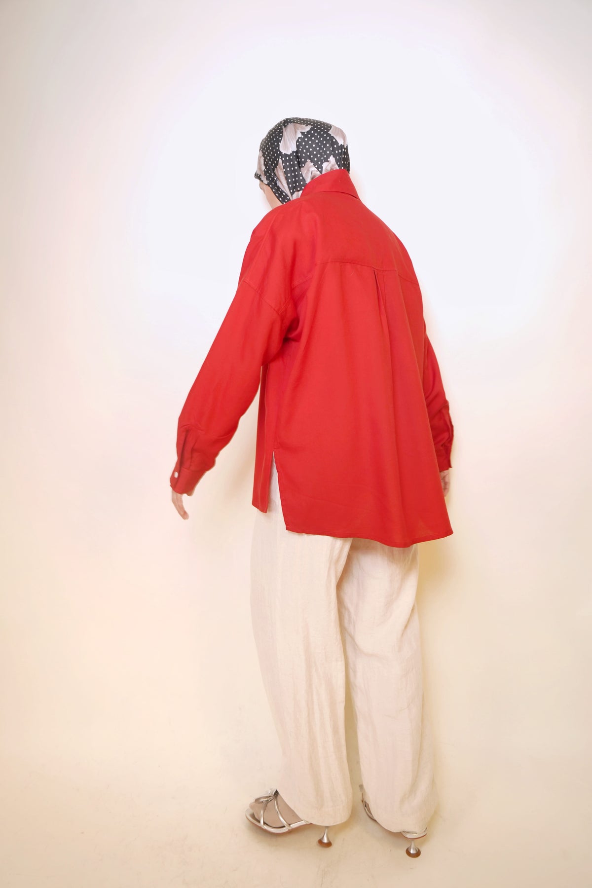Maruno Oversized Shirt in Apple Red