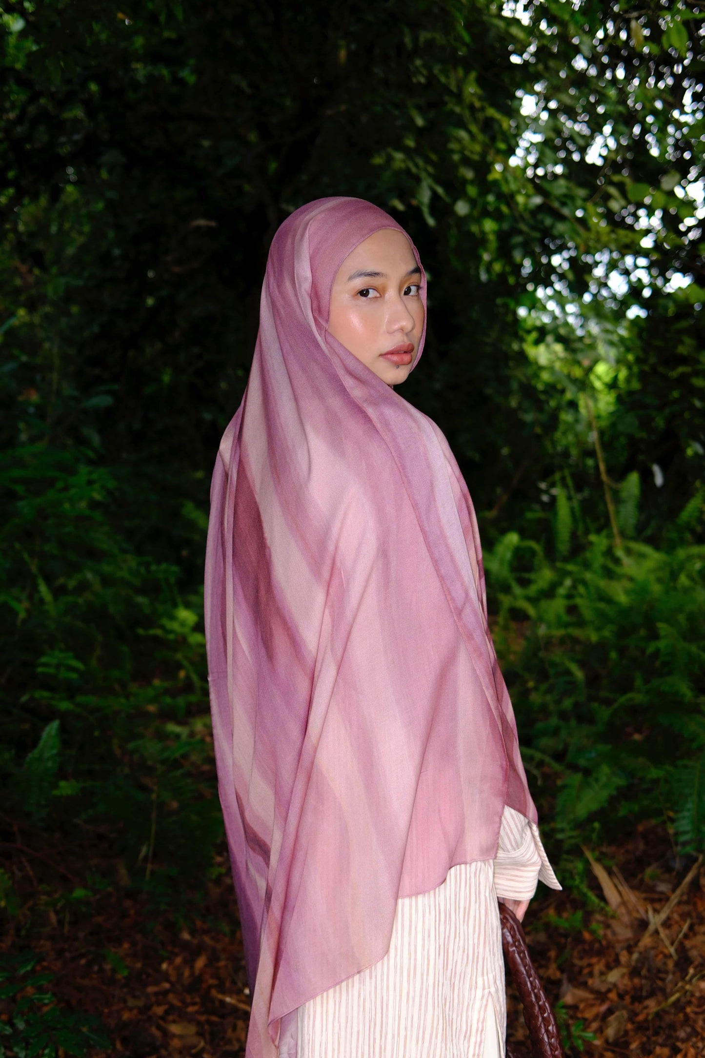 Rose Latte Spill Modal Shawl