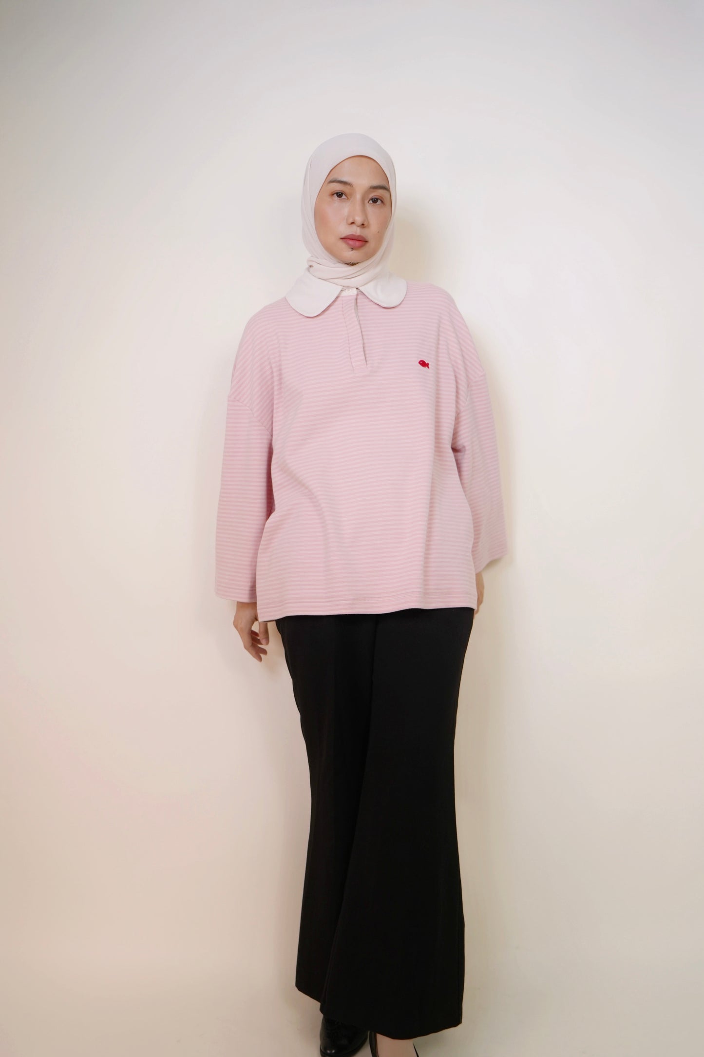 Rugby Oversized T-shirt in Cotton Candy