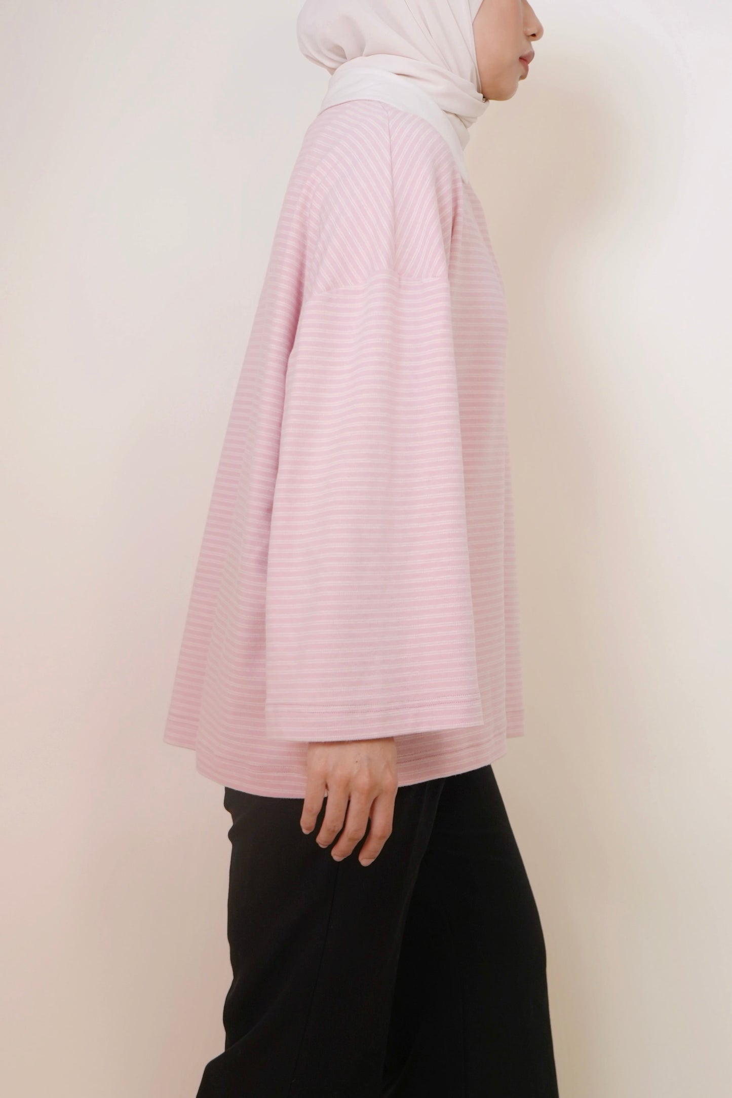 Rugby Oversized T-shirt in Cotton Candy