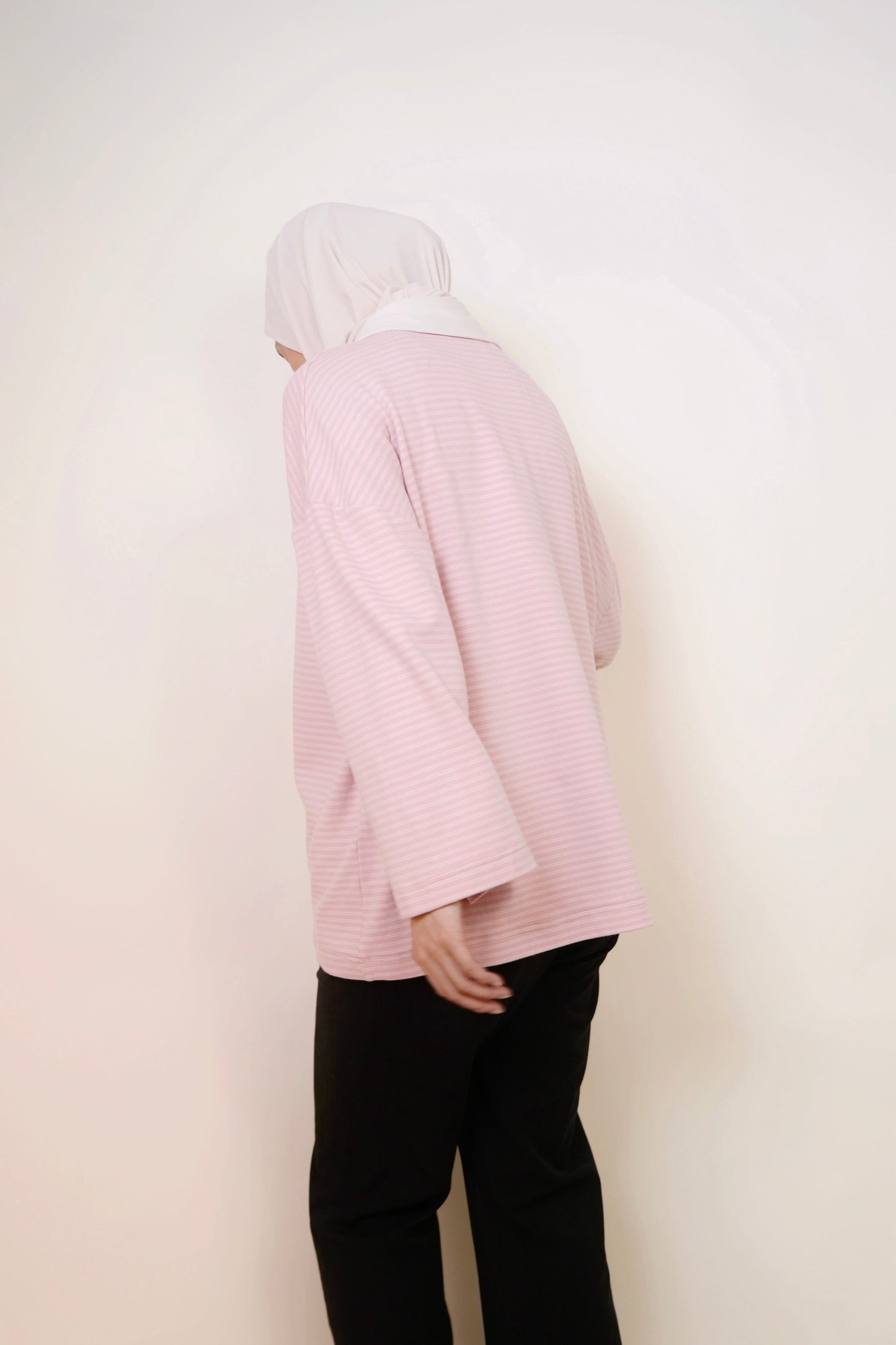 Rugby Oversized T-shirt in Cotton Candy