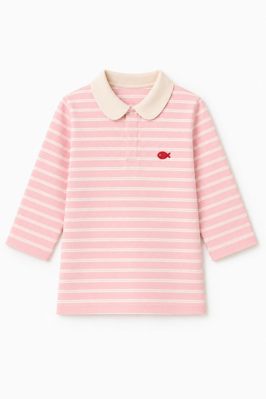 Rugby Oversized T-shirt in Cotton Candy