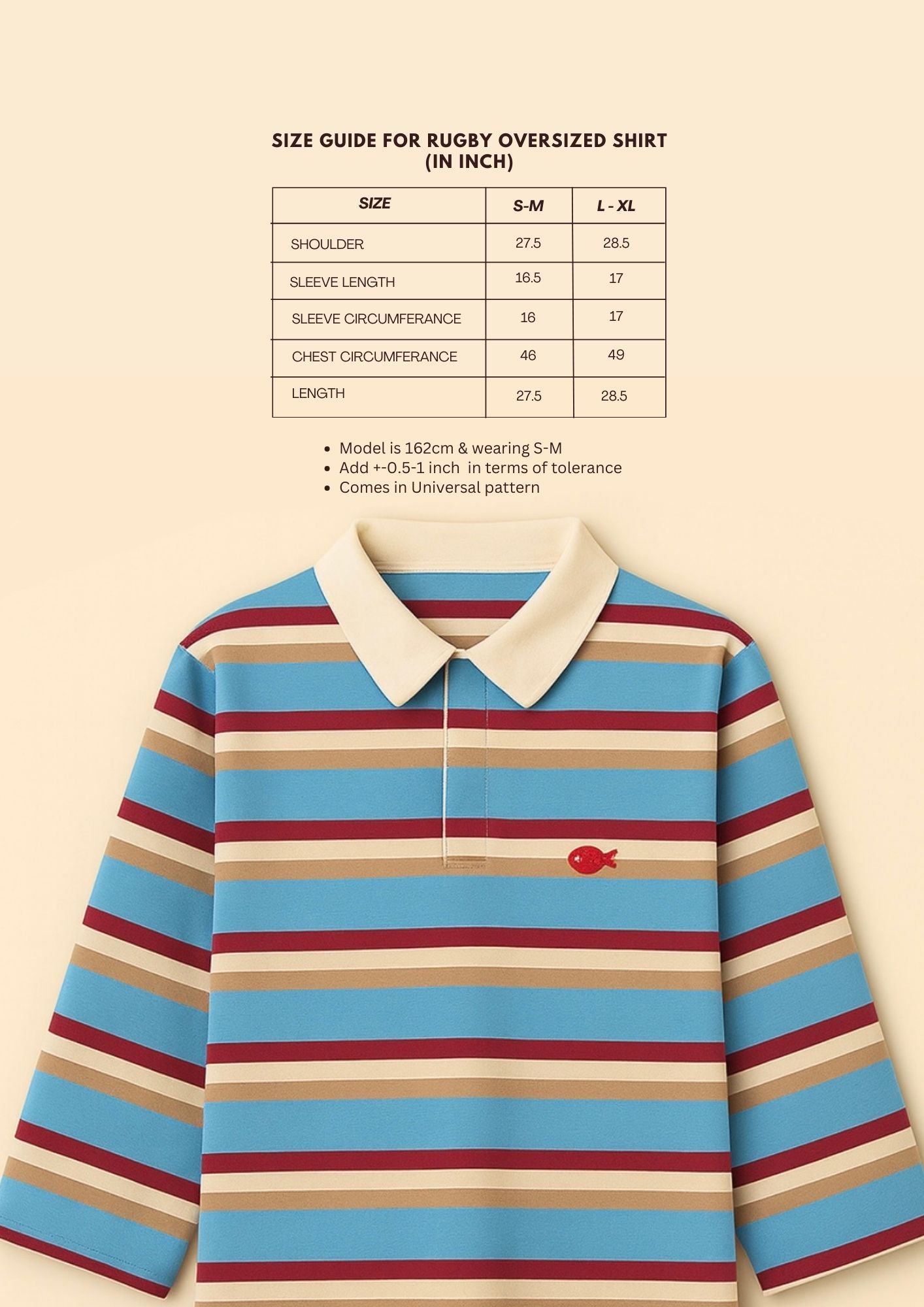 Rugby Oversized T-Shirt in Universal