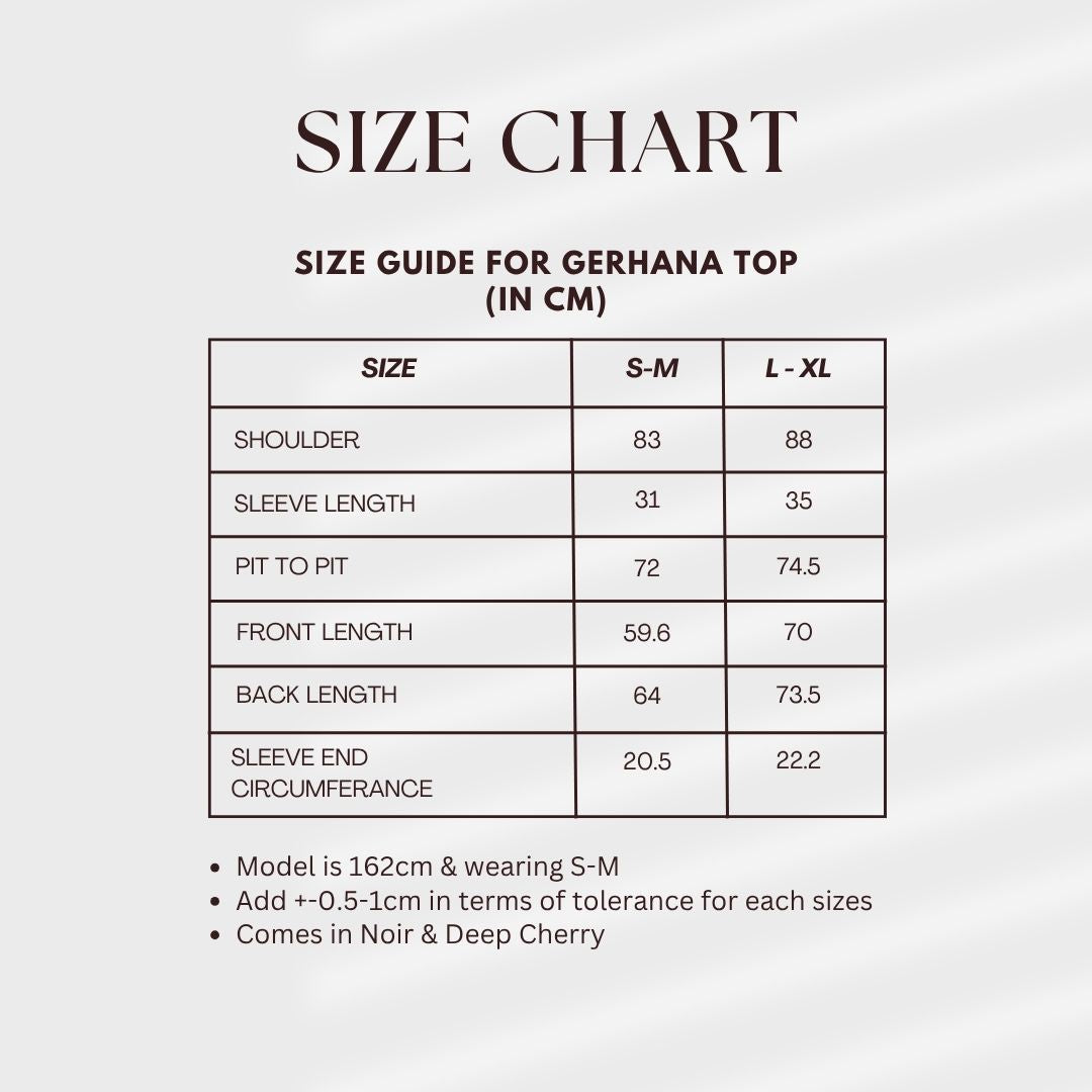 Gerhana Top in Deep Cherry