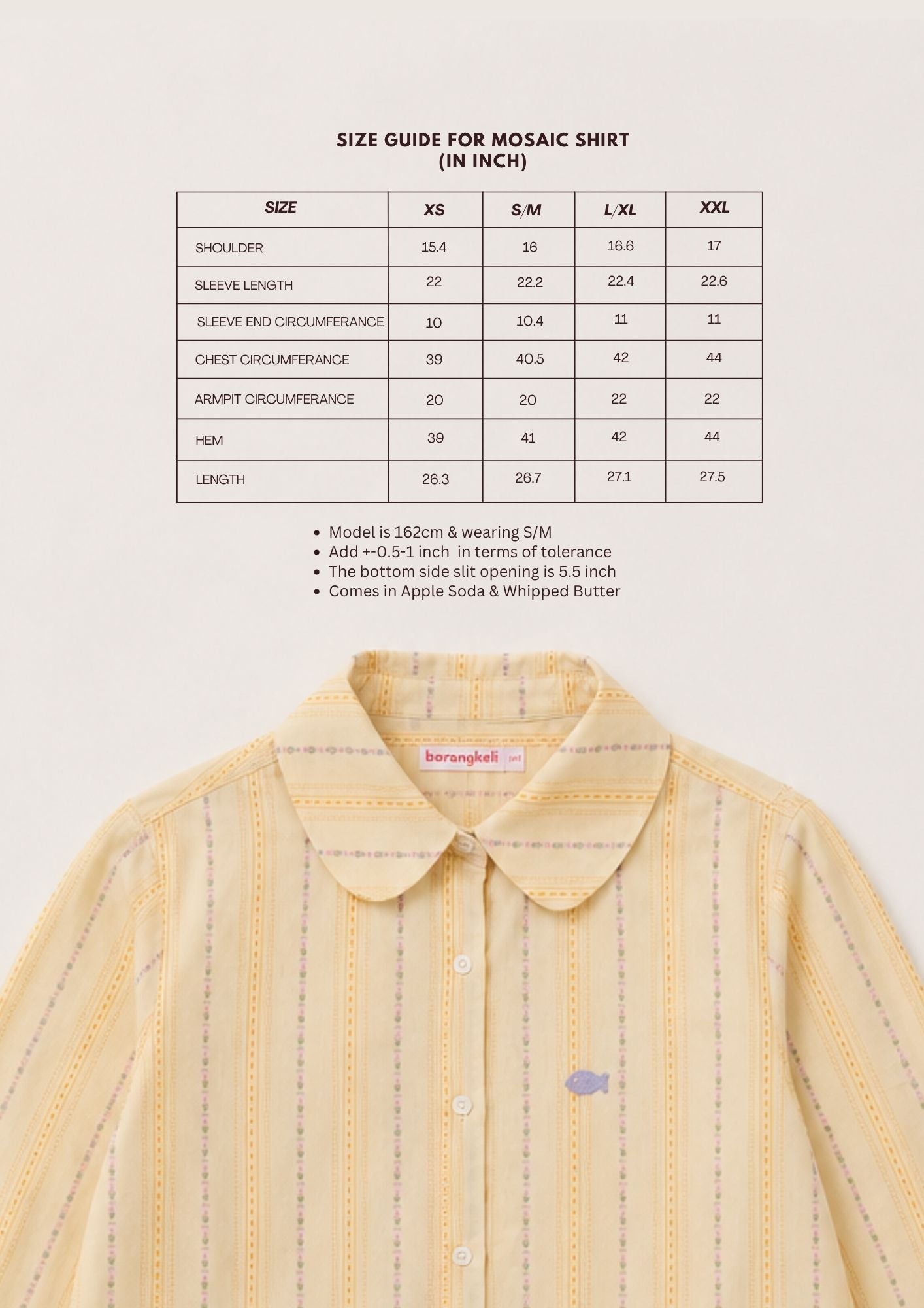 Mosaic Shirt in Whipped Butter
