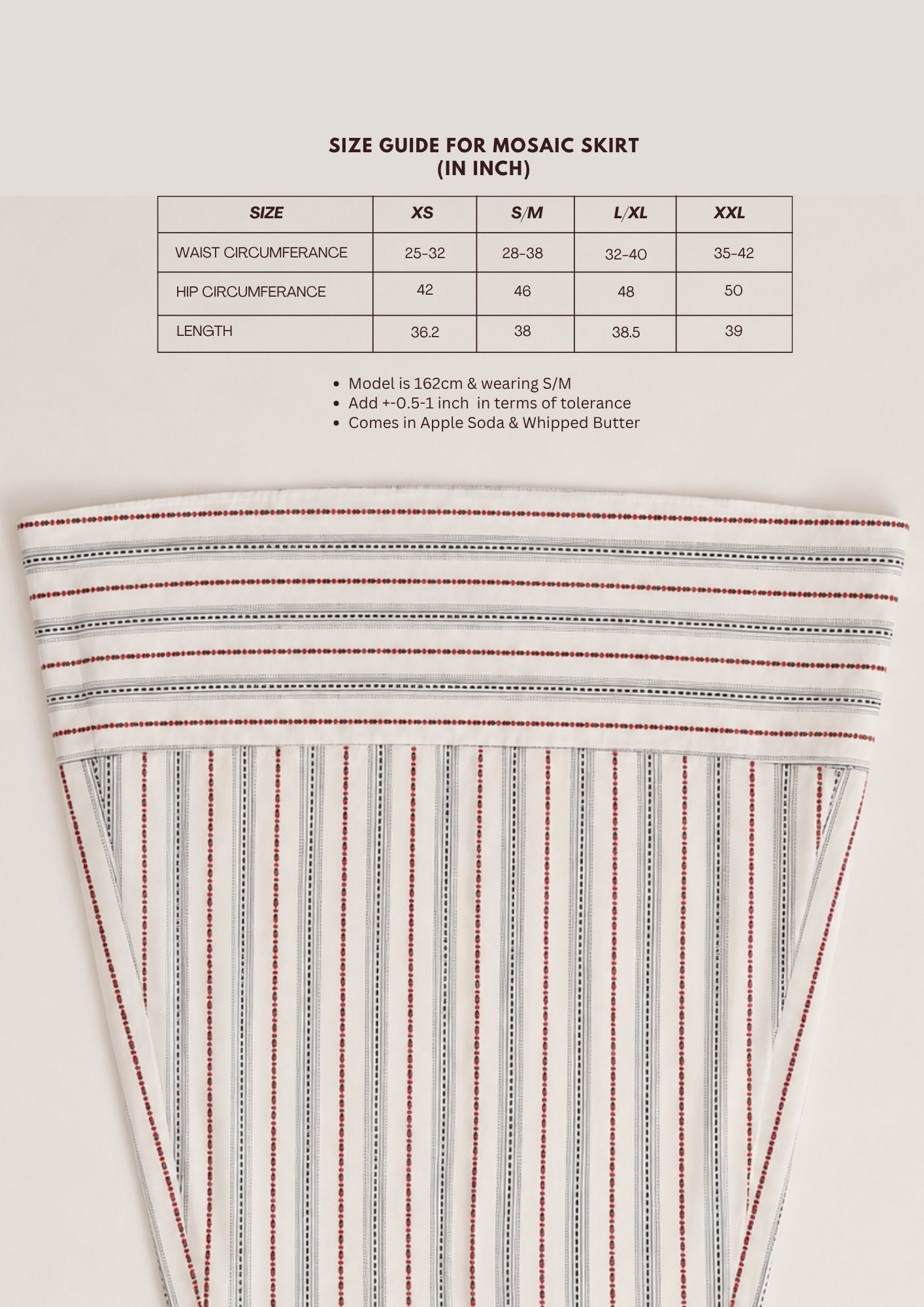 Mosaic Skirt in Apple Soda