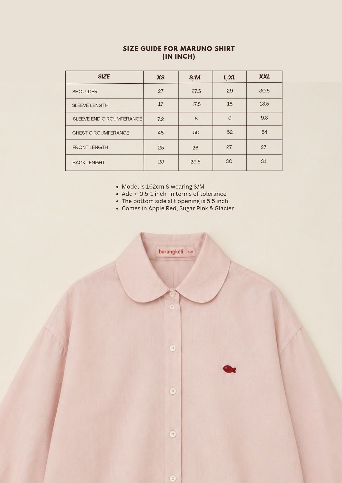 Maruno Oversized Shirt in Sugar Pink