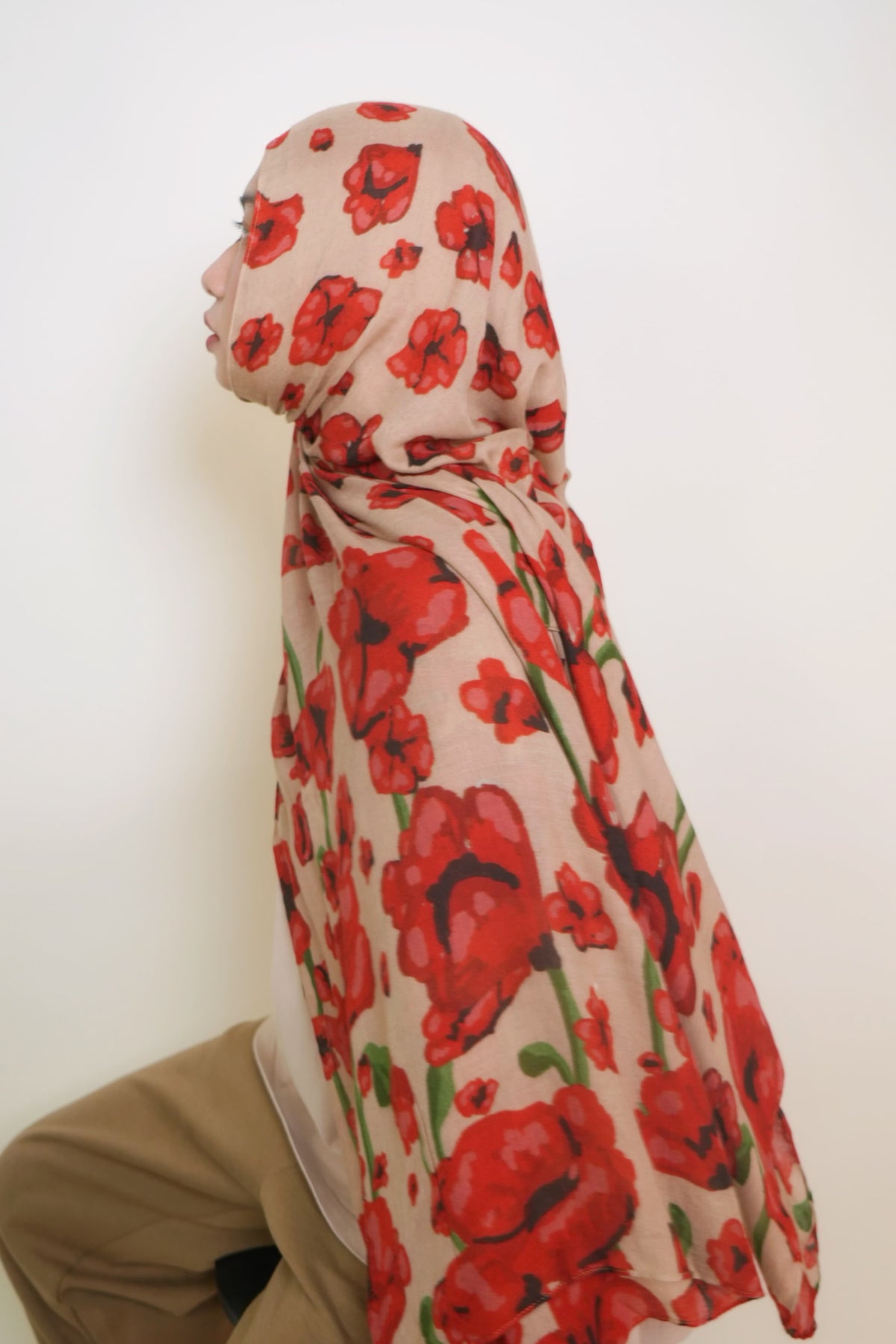 Tsubaki in Ren Modal Shawl