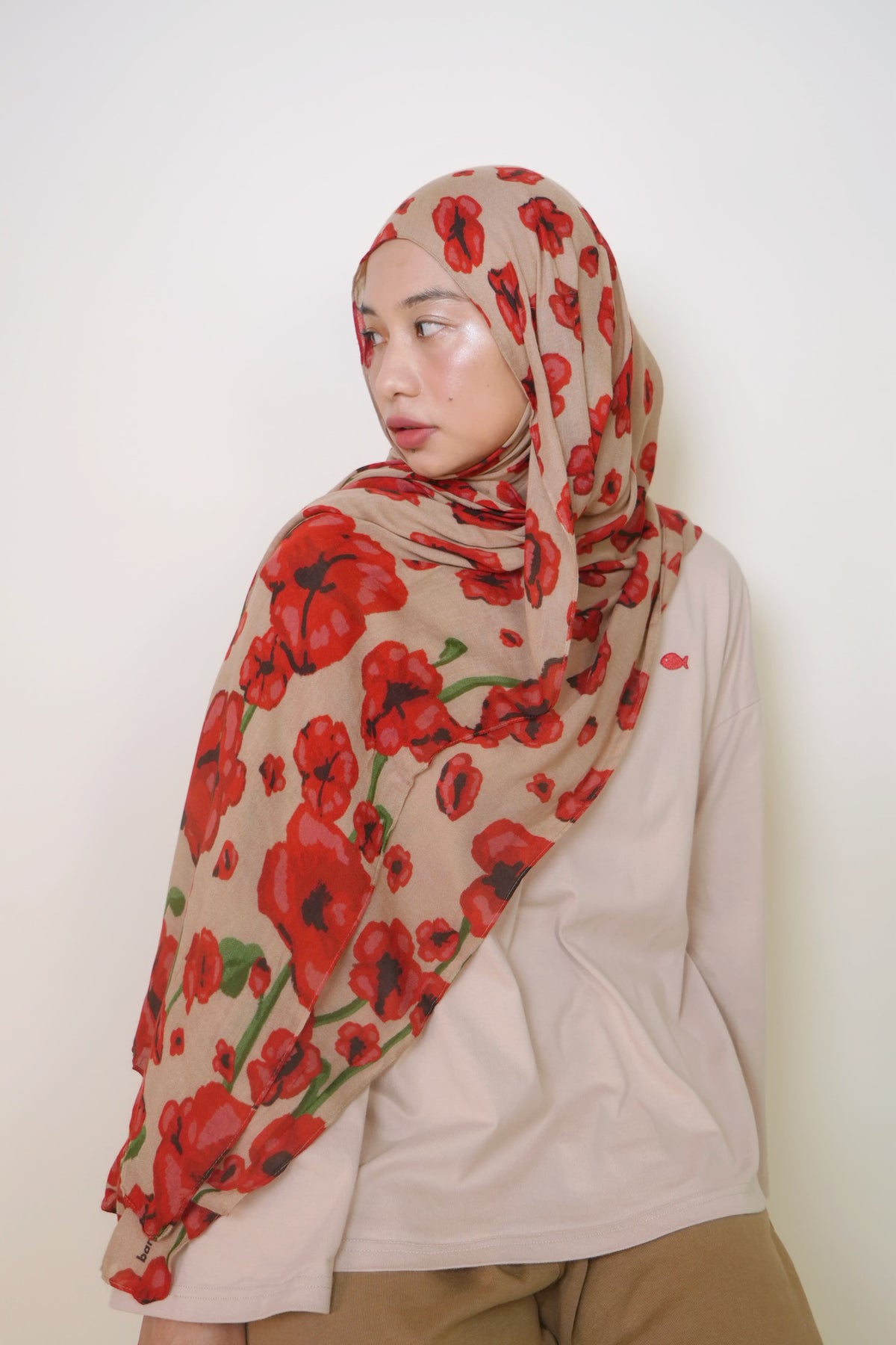 Tsubaki in Ren Modal Shawl