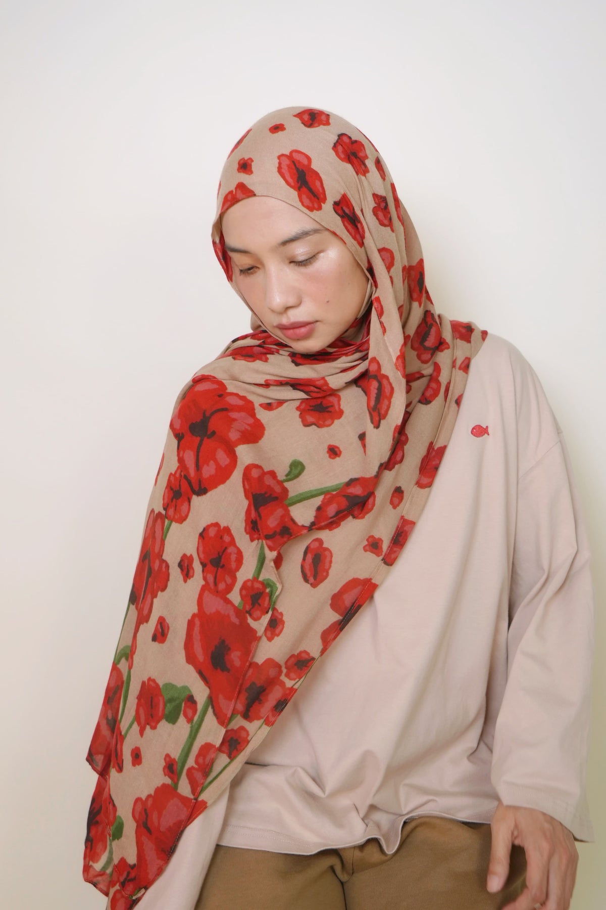 Tsubaki in Ren Modal Shawl