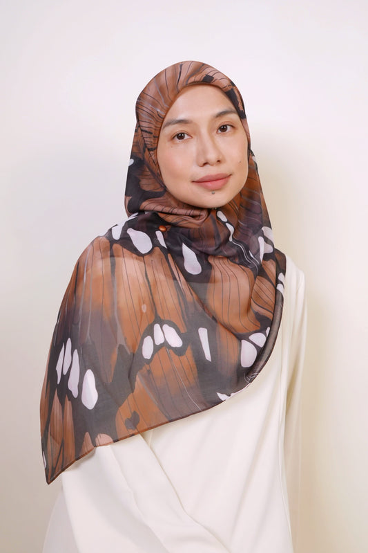 Walnut Yara Square Scarf