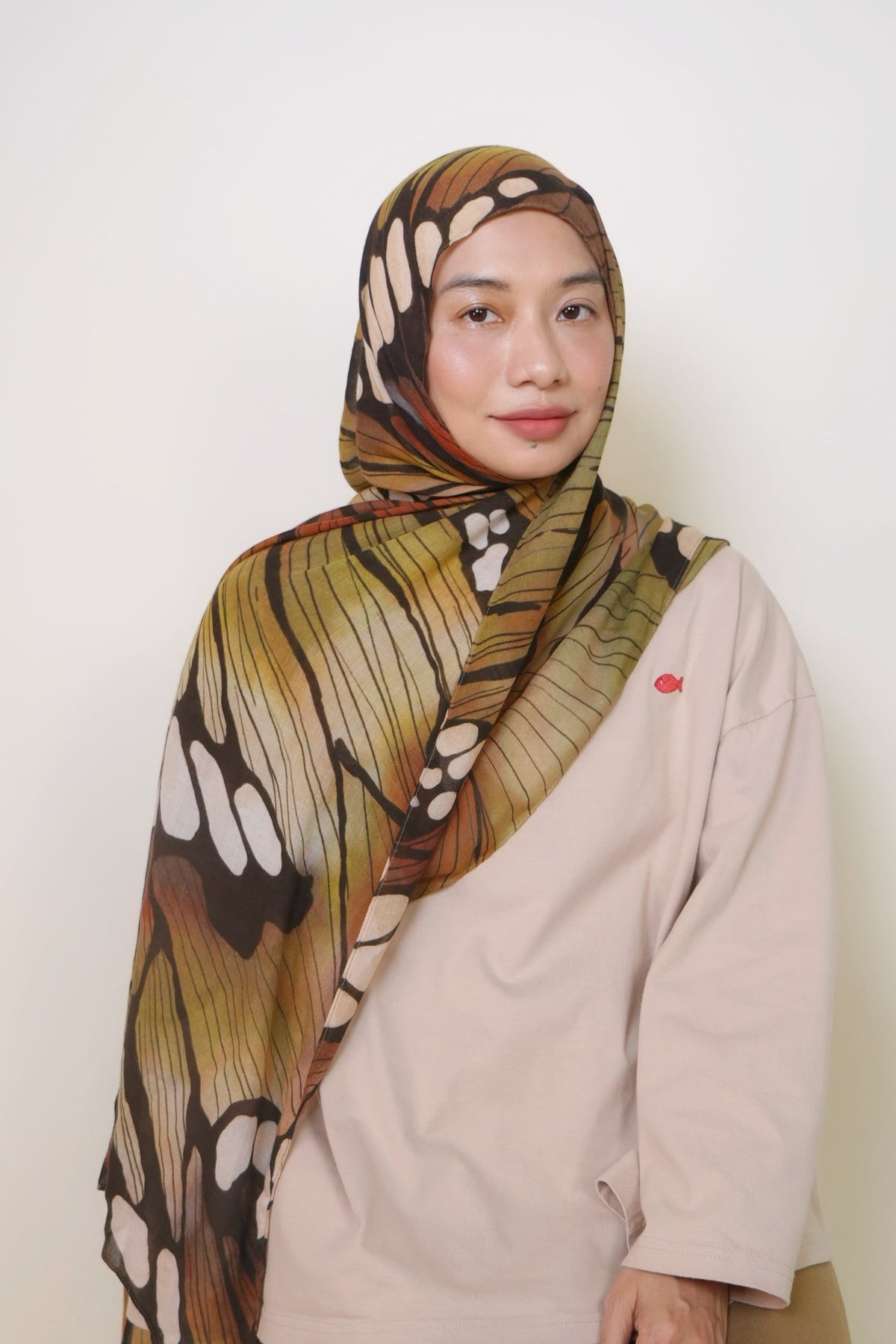 Olive Marmalde Yara Modal Shawl